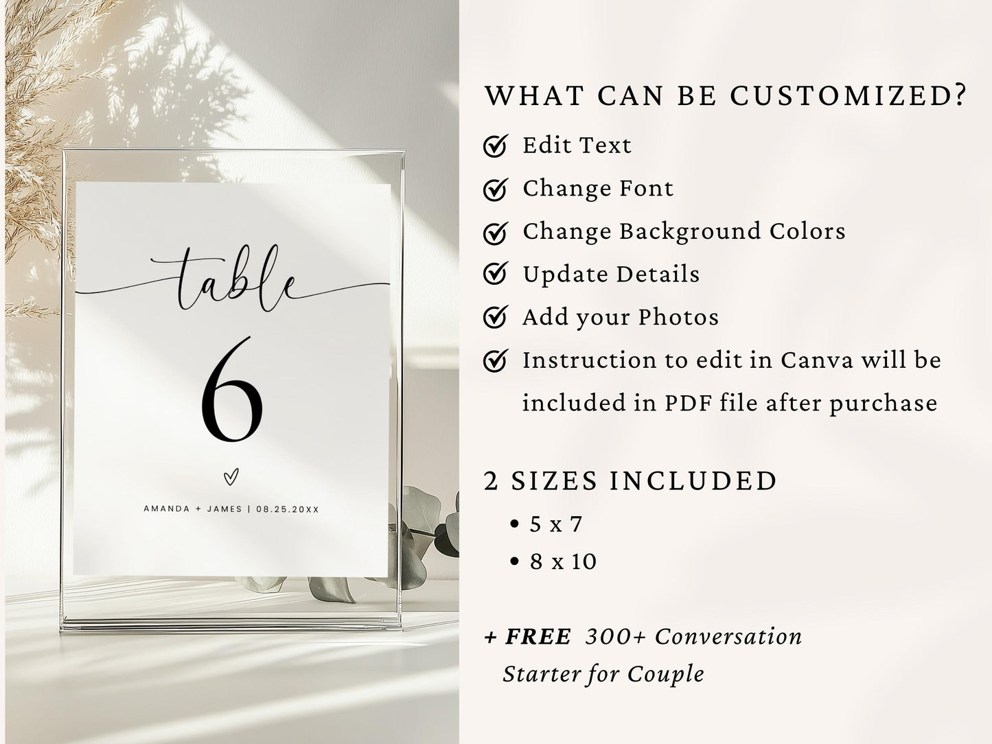 100+ Wedding Sign Templates | Editable Canva Wedding Signs Bundle