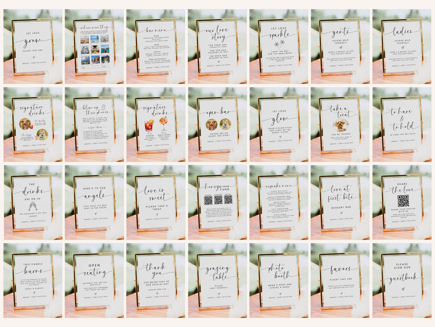 The All-in-One Wedding Planning Bundle | Planner & 100+ Wedding Signs